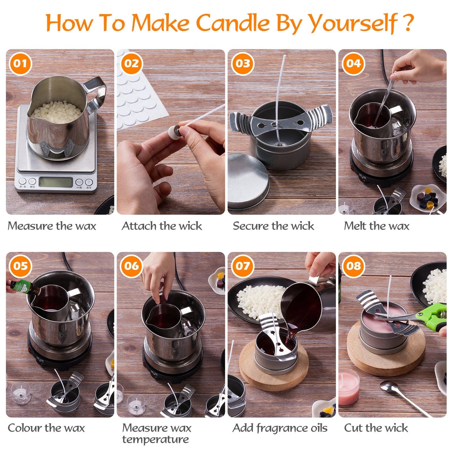 DIY Aromatherapy Candle Family Birthday Party Making Simple Set