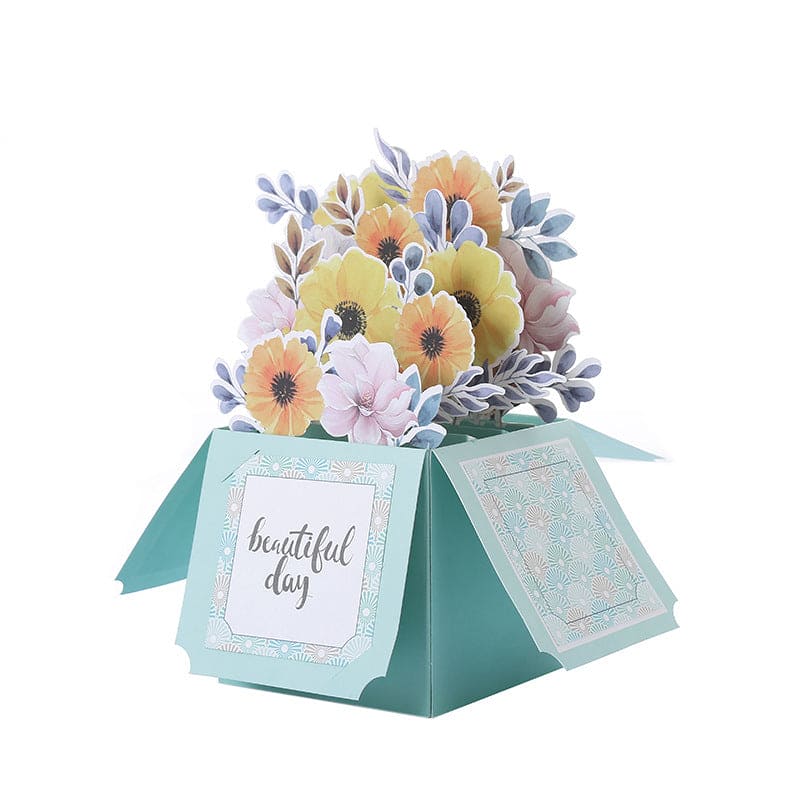 Mother's Day 3D Greeting Cards Handmade Paper Carved Flowers