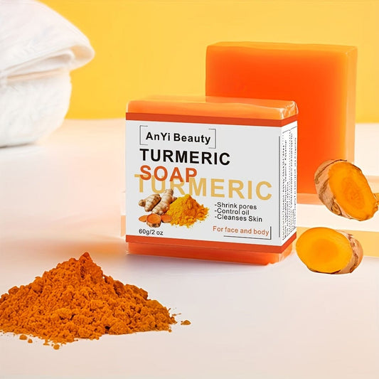 Turmeric Soap Bar For Face & Body, Turmeric Body Wash Soap, Rejuvenates & Cleanses Skin