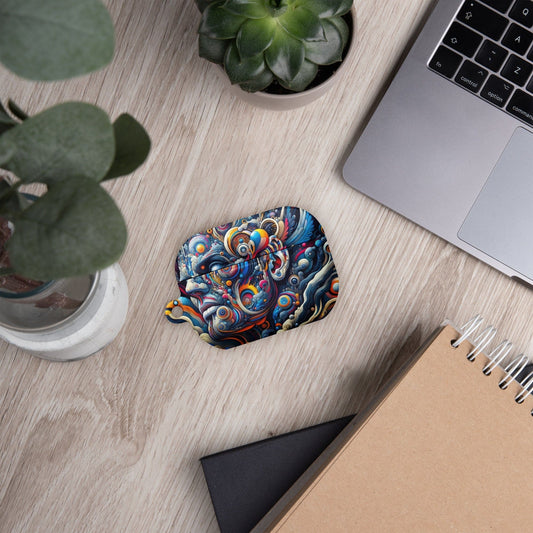 "Boho Trippy Vibes: Psychedelic Modern Print AirPods® Case" - AIBUYDESIGN