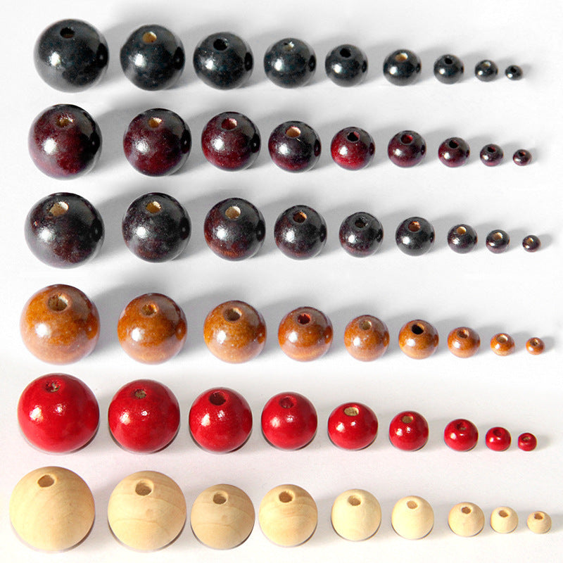 Wooden Beads Loose Beads Handmade Diy Beading Accessories