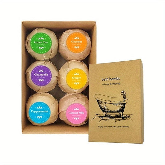 Luxurious Home Bath & Body Gift Set with Essential Oil Soap, Bath Balls, and Bubble Bath Bombs - Perfect for Relaxation and Self-Care