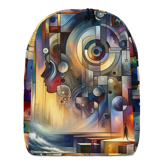 "Chroma Splash: Colorful Modern Art Minimalist Backpack" - AIBUYDESIGN