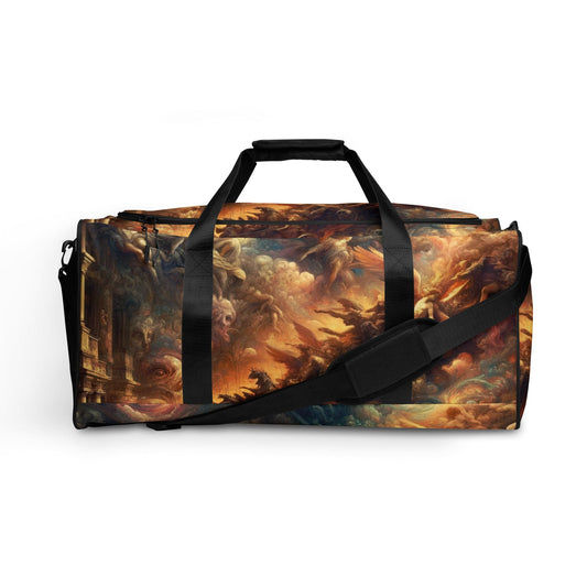 "Chromatic Canvas: Colorful Modern Painting Artistic Complex Duffle Bag" - AIBUYDESIGN