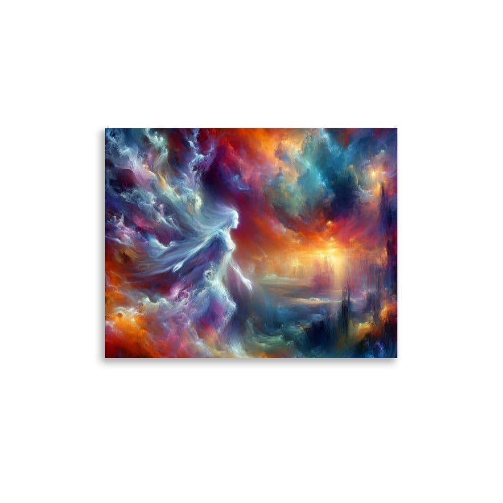 "Chromatic Dreams: Colorful Abstract Modern Art Trippy Poster" - AIBUYDESIGN