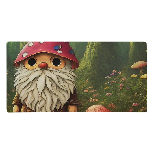 "Cottagecore Gnome Haven: Hand-Drawn Immersive Realism Gaming Mouse Pad" - AIBUYDESIGN