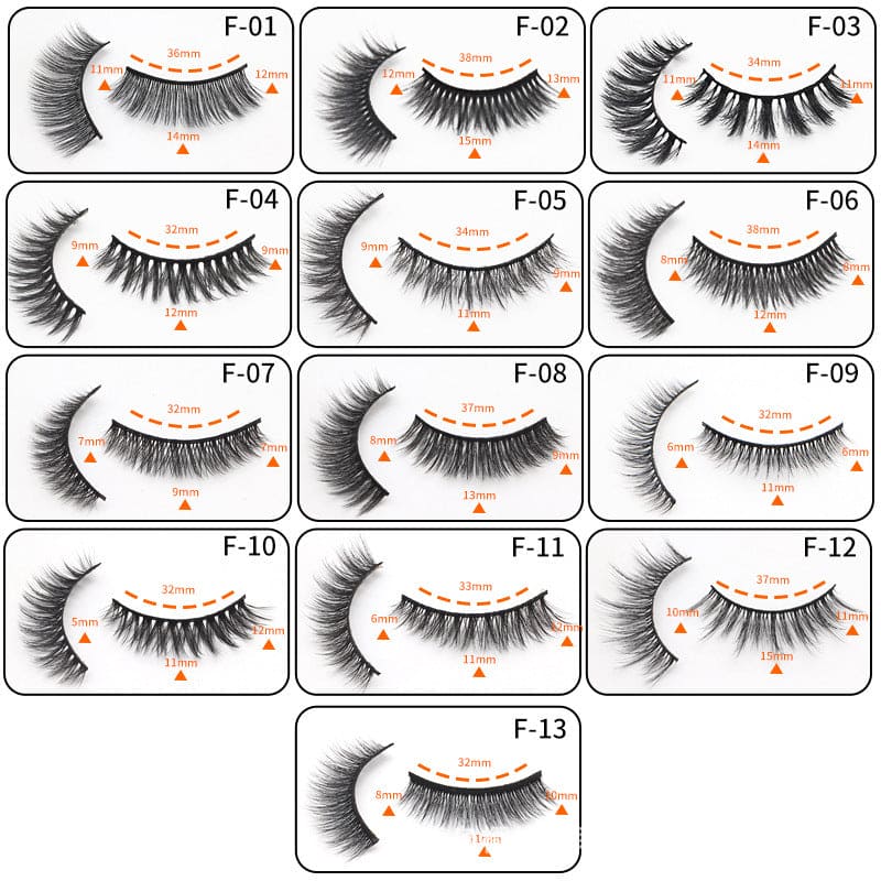 3d Multi-layer Thick 5 Pairs Of Eyelashes