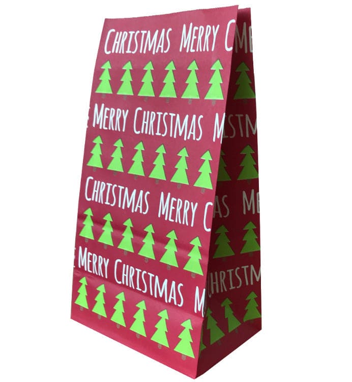 Flat Gift Wrapping DIY Baked Snack Food Packaging Paper Bag