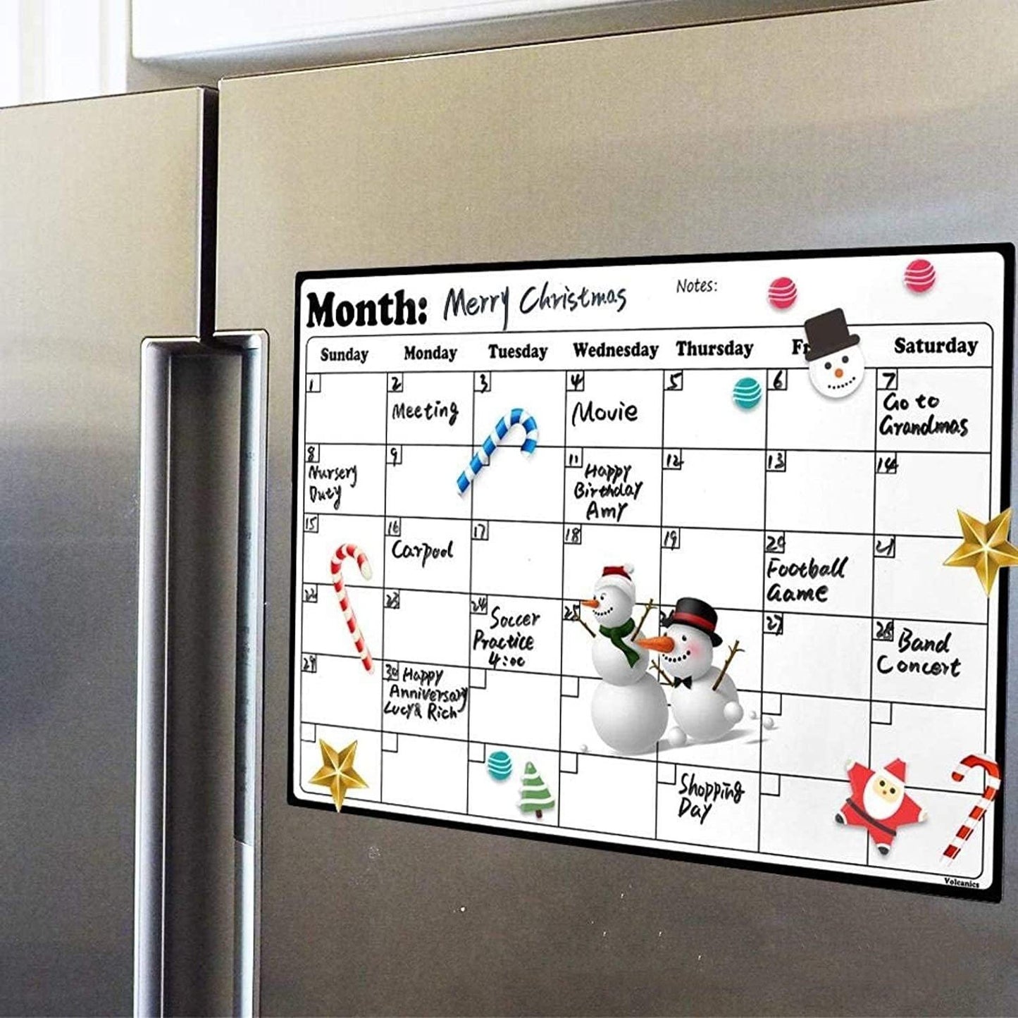 Monthly Schedule Memo Magnetic Refridgerator Magnets