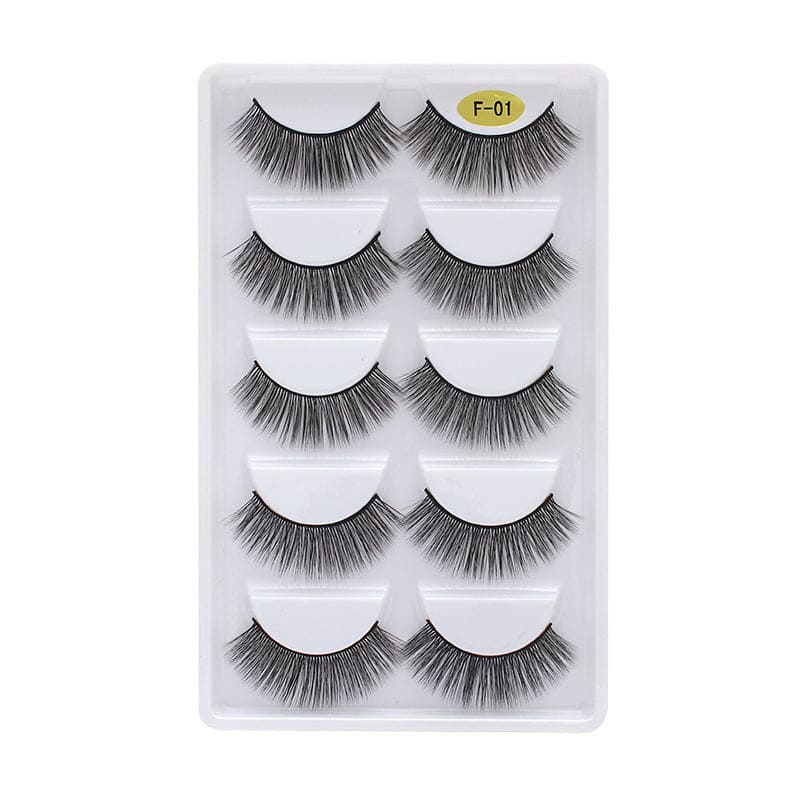 3d Multi-layer Thick 5 Pairs Of Eyelashes