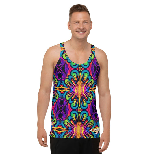 "Embrace Vintage Cool: Men's Psychedelic Retro Tank Top for Standout Style!" - AIBUYDESIGN