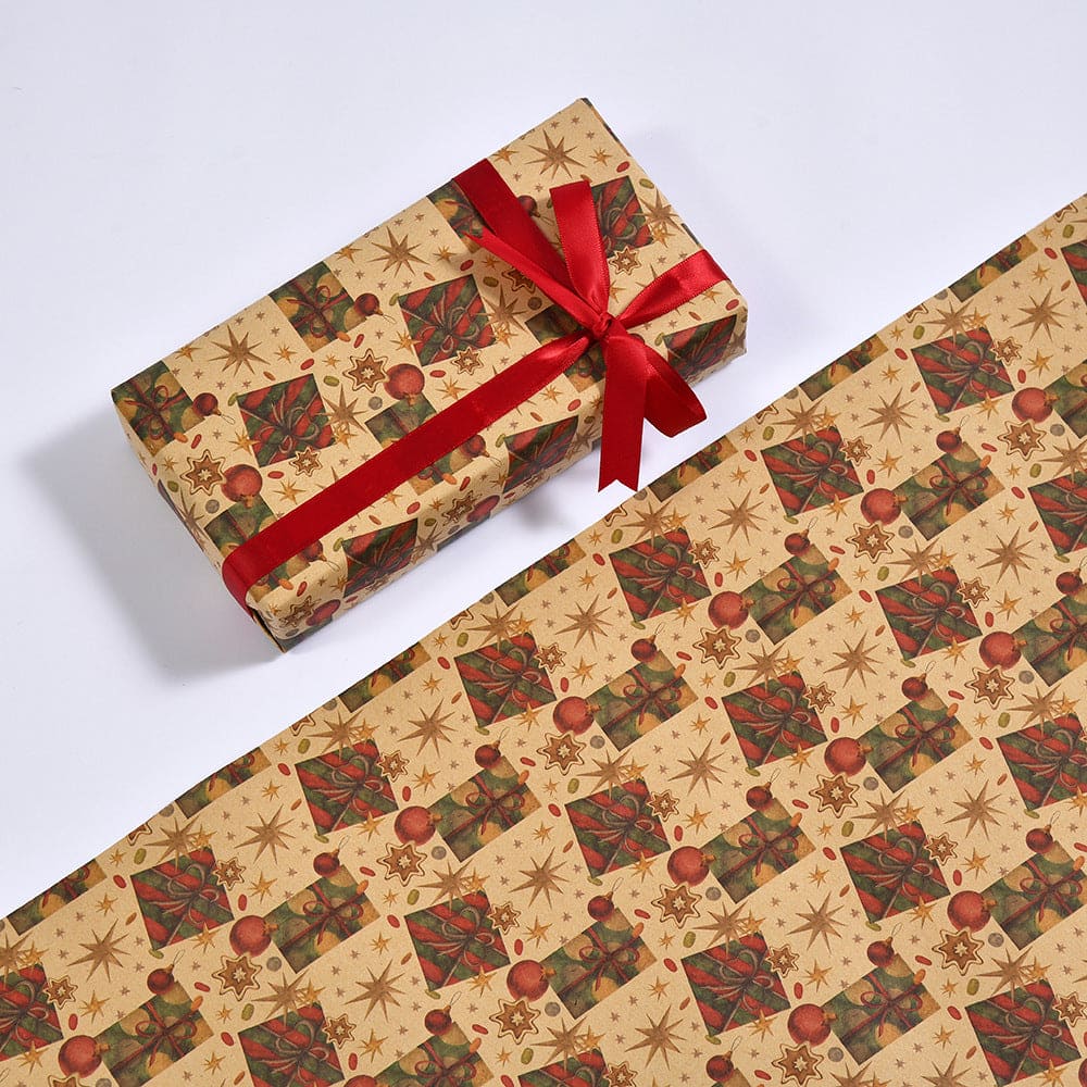 Santa Claus Gift Wrapping Paper Multi-style Kraft
