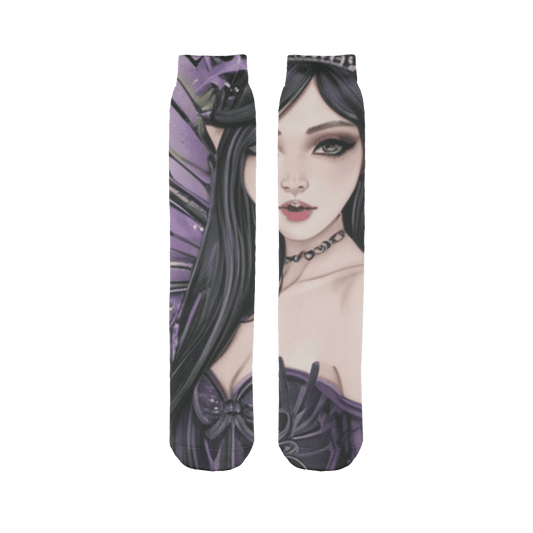Womens Dark Fairy Fantasy Sublimation Socks