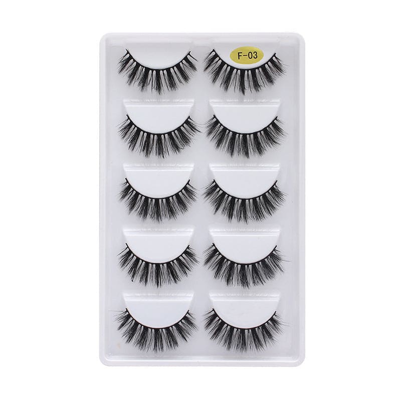 3d Multi-layer Thick 5 Pairs Of Eyelashes