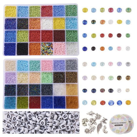 Millet Beads Glass Beads Double Box Combination Set