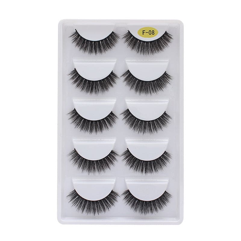 3d Multi-layer Thick 5 Pairs Of Eyelashes