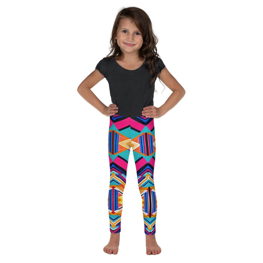 "Groovy Retro Kids' Leggings: Cute 80s/90s Patterns for Little Trendsetters!" - AIBUYDESIGN