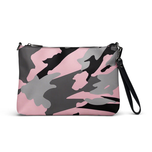 "Pink Camo Chic: Artsy Colorful Modern Camouflage Print Crossbody Bag" - AIBUYDESIGN