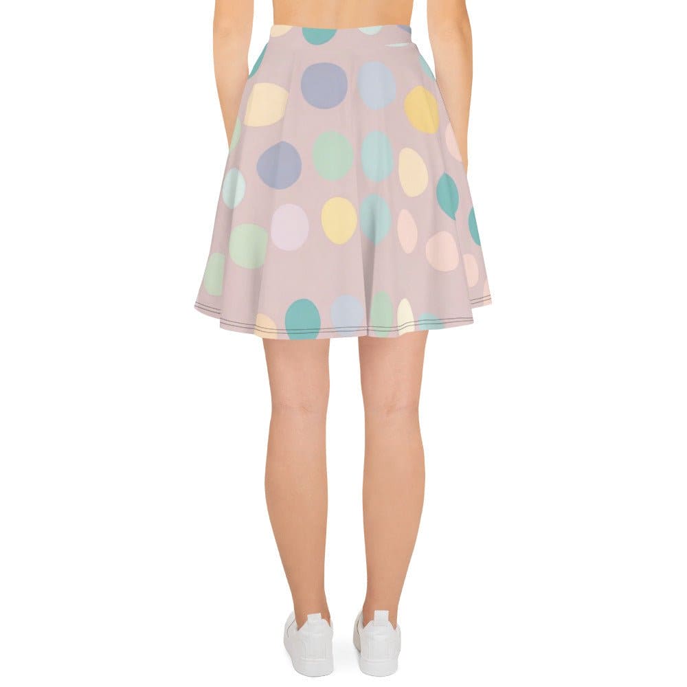 "Polka Dot Perfection: Vintage Luxe - Cute Artsy Skater Skirt for Women" - AIBUYDESIGN