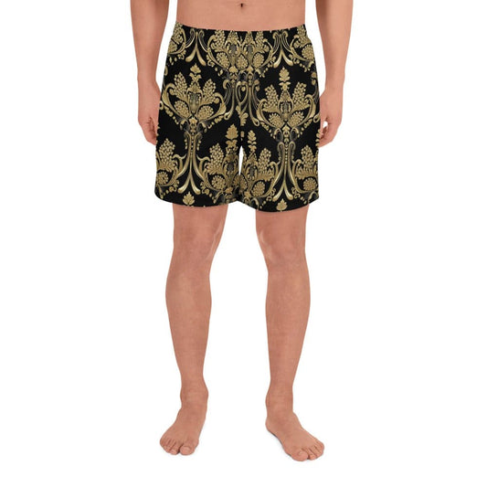 "RegalFit Men's Custom Ornate Regal Design Athletic Shorts" - AIBUYDESIGN