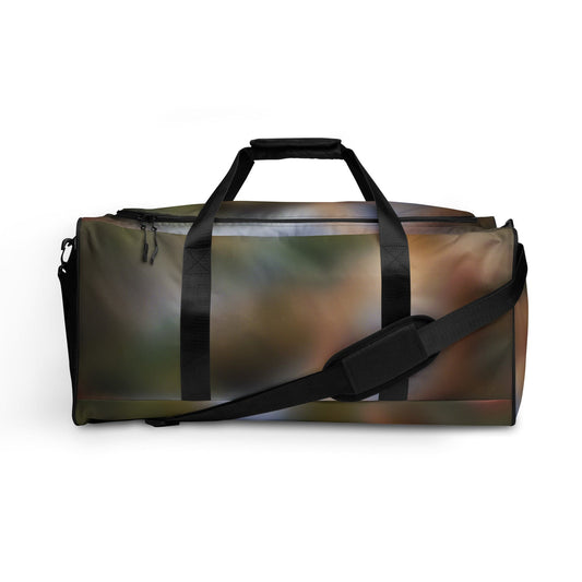 "Renaissance Blur: Double Vision Blurred Duffle Bag" - AIBUYDESIGN