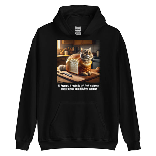 AI Comedy Central: CatLoaf Hoodie for Tech Enthusiasts with a Sense of Humor