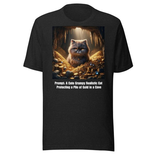 Smart Laughs: The Treasure CatDragon AI-inspired Tee for Techies