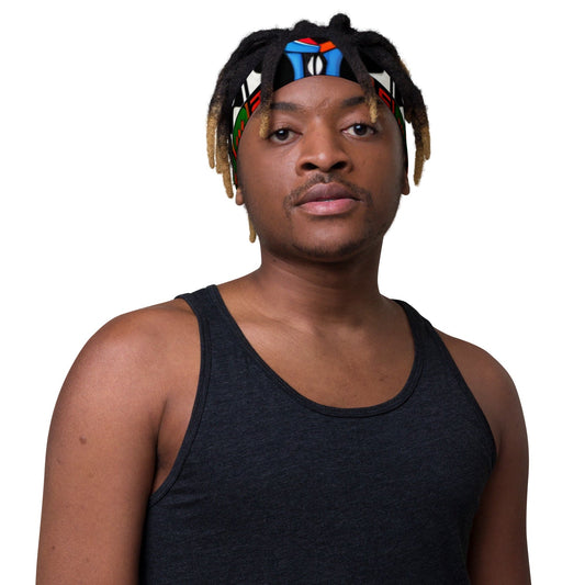 "Urban AfroPrint Headband: African Inspired Art Print" - AIBUYDESIGN